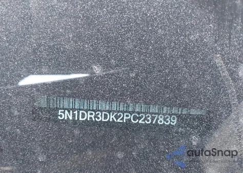 2023 Nissan Pathfinder Platinum 4Wd из США, поврежденный, VIN 5N1DR3DK2PC237839